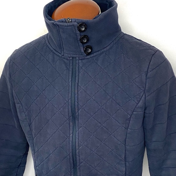 The North Face Women’s Caroluna Navy Blue Fleece Lined Quilted Jacket Coat XL